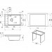 Кухонная мойка Granula Kitchen Space KS-7305 шварц - 1