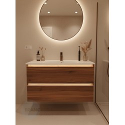 Тумба с раковиной Francesca Avanti Panda 100,DR-03-100, подвесная, дуб, с подсветкой Тумба с раковиной Francesca Avanti Panda 100,DR-03-100, подвесная, дуб, с подсветкой