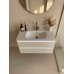 Тумба с раковиной Francesca Avanti Panda 100, DR-07-100, с подсветкой, подвесная, бежевая, с фрезеровкой - 2 Тумба с раковиной Francesca Avanti Panda 100, DR-07-100, с подсветкой, подвесная, бежевая, с фрезеровкой - 2