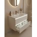 Тумба с раковиной Francesca Avanti Panda 100, DR-07-100, с подсветкой, подвесная, бежевая, с фрезеровкой - 4 Тумба с раковиной Francesca Avanti Panda 100, DR-07-100, с подсветкой, подвесная, бежевая, с фрезеровкой - 4