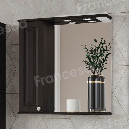 Шкаф-зеркало Francesca Avanti Империя 70 венге, левый