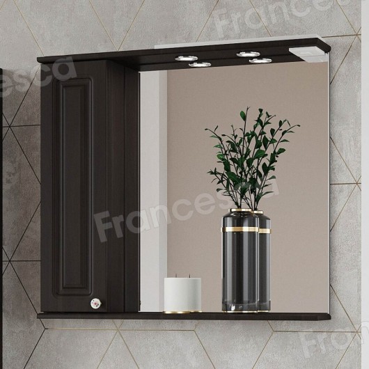 Шкаф-зеркало Francesca Avanti Империя 80 венге, левый