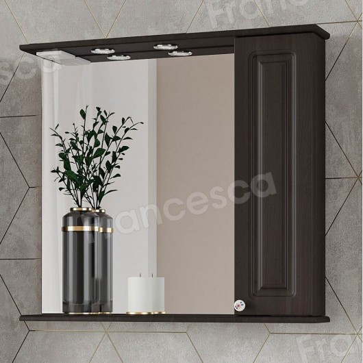 Шкаф-зеркало Francesca Avanti Империя 85 венге, правый