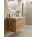 Тумба с раковиной Francesca Avanti Latina 100 подвесная, дуб крафт золотой (ум. Фостер 100) - 2