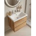 Тумба с раковиной Francesca Avanti Latina 60 подвесная, дуб крафт золотой (ум. Moduo 60) - 4