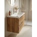 Тумба с раковиной Francesca Avanti Latina 80 подвесная, дуб крафт золотой (ум. Moduo 80) - 3