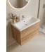 Тумба с раковиной Francesca Avanti Latina 80 подвесная, дуб крафт золотой (ум. Moduo 80) - 5