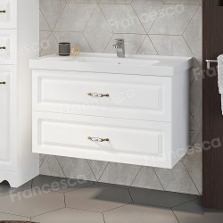 Тумба с раковиной Francesca Империя 90 подвесная Тумба с раковиной Francesca Империя 90 подвесная