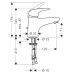 Смеситель Hansgrohe Metris E 31070000 для раковины - 1