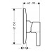Смеситель Hansgrohe Metris S 31661000 для душа - 1