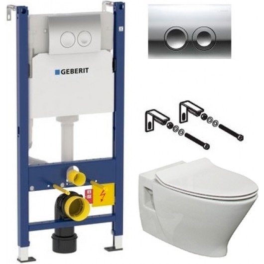 Комплект Система инсталляции для унитазов Geberit Duofix Delta 458.124 ...
