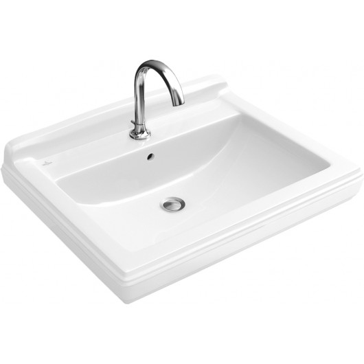 Раковина Villeroy & Boch Hommage 7101 75R1 alpin CeramicPlus Раковина Villeroy & Boch Hommage 7101 75R1 alpin CeramicPlus