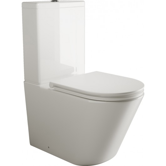 Унитаз-компакт Ceramica Nova Trend 110010 S с микролифтом, безободковый